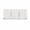 Camberly 3 Door Wall Cabinet with Hanging Rod, Ivory Oak - Ivory Oak