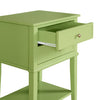 Franklin Accent Table with 2 Drawers, Green - Green - N/A