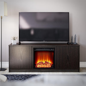 Bartow Electric Fireplace TV Stand - Espresso