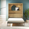 Impressions Full Wall Bed, Natural and Faux Rattan - Natural