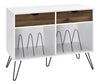Concord Turntable Stand with Drawers - White - N/A