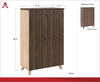 AX1 Storage Cabinet, Medium Brown - Medium Brown - N/A