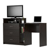Rebel 3 in 1 Media Dresser and Desk Combo - Espresso - N/A