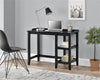 Eleanor Single Pedestal Desk, Black - Black - N/A
