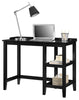 Eleanor Single Pedestal Desk, Black - Black - N/A
