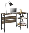 Carter Single Pedestal Desk - Rustic - N/A