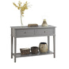 Franklin Console Table, Gray  - Gray - N/A