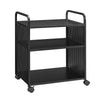 Aubrie Bar and Serving Cart - Black - N/A