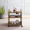 Aubrie Bar and Serving Cart, Gold - Gold - N/A