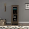 Braewood Storage Cabinet with Mesh Door, Brown Oak - Brown Oak - N/A