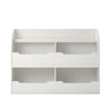 Mia Toy Storage Bookcase, White - White - N/A