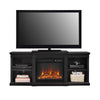 Manchester Electric Fireplace TV Stand for TVs up to 70" - Black - N/A