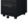 Parkside Mobile File Cabinet - Black Oak - N/A