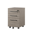 Parkside Mobile File Cabinet, Light Brown Oak - Natural White Oak - N/A