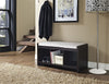 Penelope Entryway Storage Bench with Cushion - Espresso