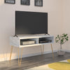 Athena TV Stand for TVs up to 42" - White marble - N/A