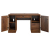 Delaney Double Pedestal Desk - Cherry Oak - N/A