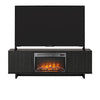 Southlander TV Stand with Fireplace for TVs up to 60", Black Oak - Black Oak