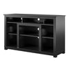 Edgewood TV Stand for TVs up to 55", Black - Black - N/A