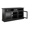 Chicago TV Stand for TVs up to 65", Black - Black Oak - N/A