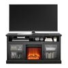 Chicago Fireplace TV Stand for TVs up to 65", Black - Black Oak - N/A