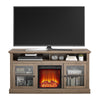 Chicago Fireplace TV Stand for TVs up to 65", Rustic Oak - Rustic Oak - N/A