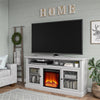 Chicago Fireplace TV Stand for TVs up to 65", Dove Gray - Dove Gray - N/A