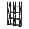 Crestwood Bookcase/Room Divider, Black - Black - N/A