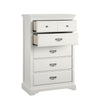 Bristol 5 Drawer Dresser, White - White - N/A