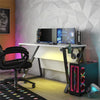 Genesis Adjustable Gaming Desk - White