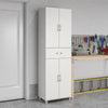 Lory Storage Cabinet with Drawer - White - N/A