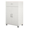 Lory 24" 1 Drawer/2 Door Base Storage Cabinet - White