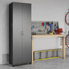 Lory 24" Utility Storage Cabinet, Black - Black