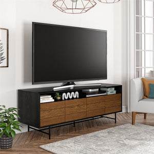 Reznor TV Stand for TVs up to 70", Black Oak - Black Oak - N/A