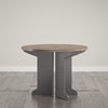 Pursuit Round Office Table - Rustic Oak - N/A