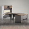 Pursuit U-Shaped Desk with Hutch Bundle - Rustic Oak - N/A