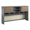 Pursuit U-Shaped Desk with Hutch Bundle - Rustic Oak - N/A