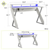 Xtreme Gaming Desk with Riser - White