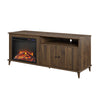 Farnsworth Fireplace TV Stand for TVs up to 65", Walnut - Columbia Walnut - N/A
