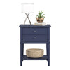 Franklin Accent Table with 2 Drawers, Navy - Navy - N/A