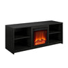 Courtland Fireplace TV Stand for TVs up to 65" - Black Oak
