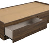 Ameriwood Home Twin Platform Bed with Drawers - Florence Walnut - Twin