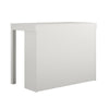 Parsons Computer Desk with Cubbies, White - White - N/A