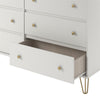 Finley 6 Drawer Dresser, White - White - N/A