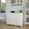 Arleta Swivel Craft Desk, White - White