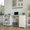 Arleta Swivel Craft Desk, White - White