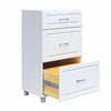 Kendall 24" 3 Drawer Base Cabinet, White - White