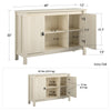 Kensington Place Storage Cabinet, Ivory Oak - Ivory Oak - N/A