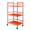 Cache Metal Rolling Cart, Orange - Orange - N/A