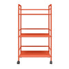 Cache Metal Rolling Cart, Orange - Orange - N/A